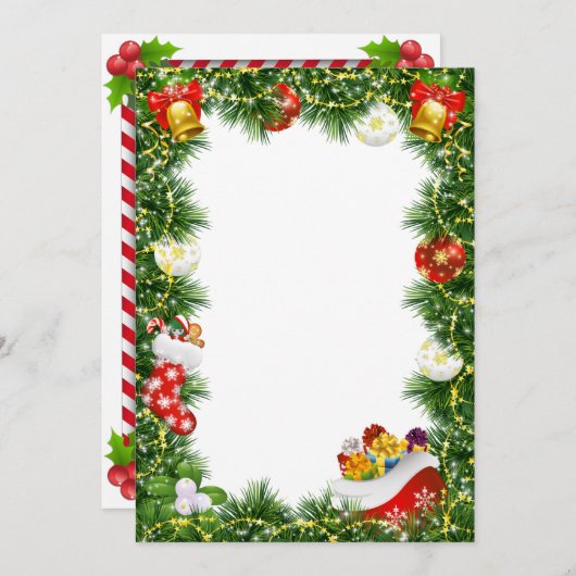 CHRISTMAS CARD DESIGN EINLADUNG (Vorne/Hinten)