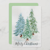 Christmas Card Einladung (Vorne/Hinten)