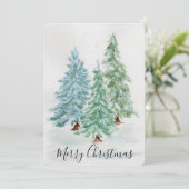 Christmas Card Einladung (Stehend Vorderseite)