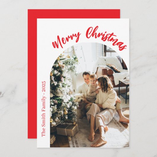 Christmas Card Einladung (Vorne/Hinten)