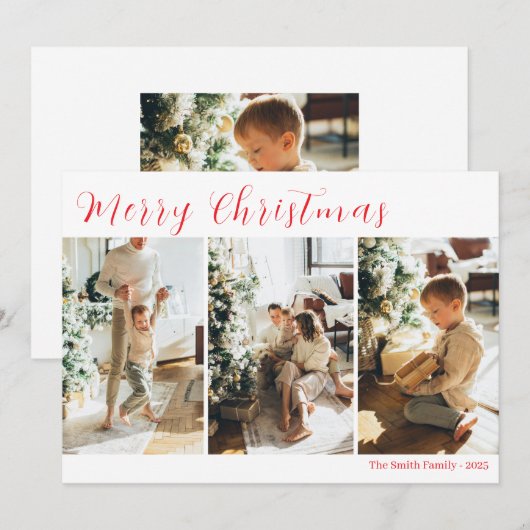 Christmas Card Einladung (Vorne/Hinten)