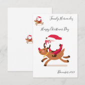 Christmas card einladung (Vorne/Hinten)