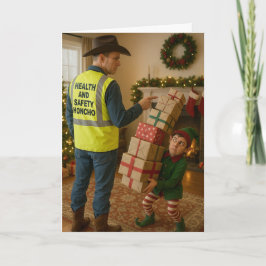 Christmas card - Elf & Safety Karte