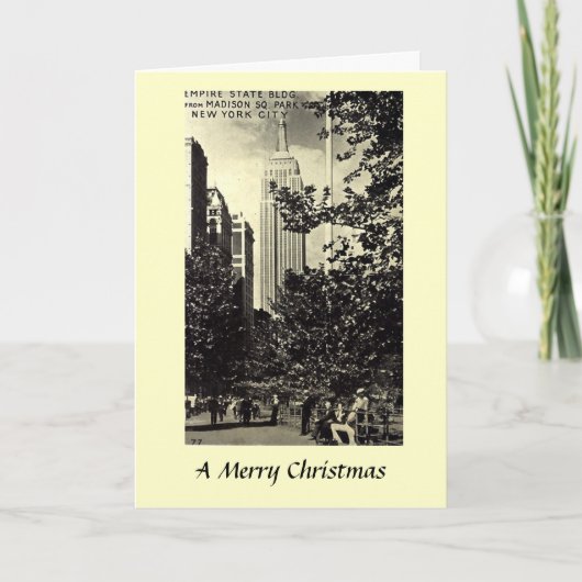 Christmas Card - Empire State Building Feiertagskarte (Vorderseite)