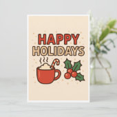 Christmas card feiertagskarte (Stehend Vorderseite)