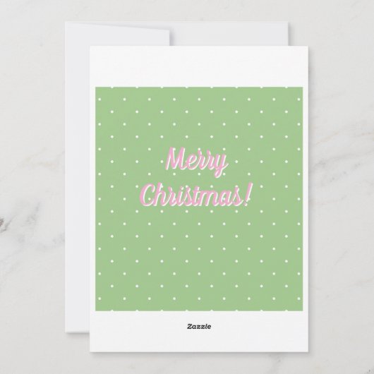 Christmas Card Feiertagskarte (Rückseite)