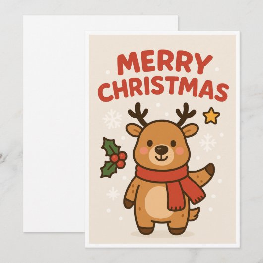 Christmas card feiertagskarte (Vorne/Hinten)