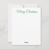 Christmas Card Feiertagskarte (Rückseite)