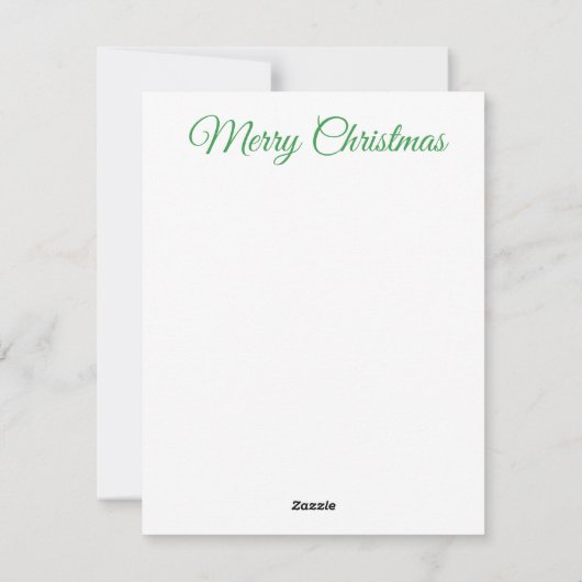 Christmas Card Feiertagskarte (Rückseite)