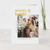 Christmas Card Foil Merry & Bright (Vorderseite)