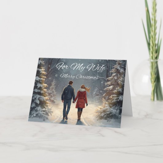 Christmas Card for my Wife Karte (Vorderseite)