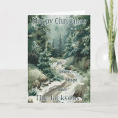 Christmas Card from Our Family – Peace, Joy, Hope, Karte (Vorderseite)