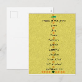Christmas card- fruits of the spirit feiertagspostkarte