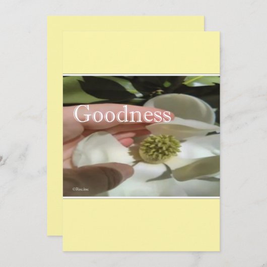 christmas card --Goodness Feiertagskarte (Vorne/Hinten)