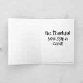 CHRISTMAS CARD HUMOROUS FEIERTAGSKARTE (Innenseite)