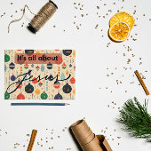 Christmas Card: It's all about Jesus Mitteilungskarte