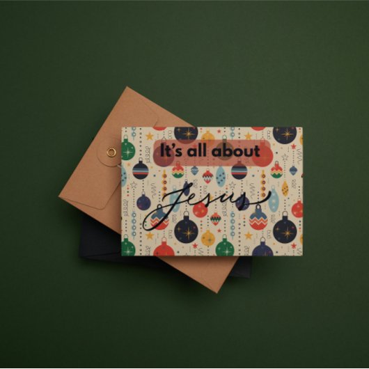 Christmas Card: It's all about Jesus Mitteilungskarte