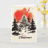 Christmas card karte (Gelbe Blume)