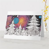 Christmas Card Karte (Gelbe Blume)