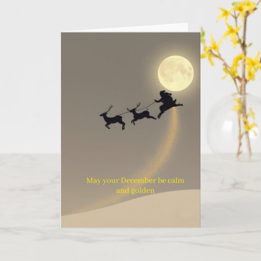 christmas Card Karte (Gelbe Blume)