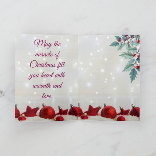 Christmas Card Karte (Innenseite)
