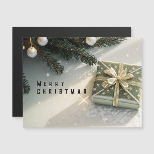 Christmas card magnetkarte (Vorne/Hinten)