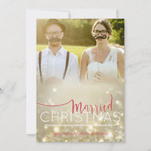 Christmas Card: Married Christmas - Custom photo Feiertagskarte