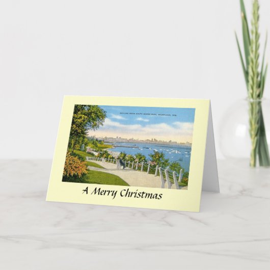 Christmas Card - Milwaukee, Wisconsin, USA Feiertagskarte (Vorderseite)