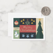 Christmas card mitteilungskarte (Vorderseite/Rückseite Beispiel)