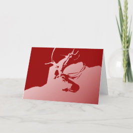 Christmas card: Norwegian Reindeer Feiertagskarte