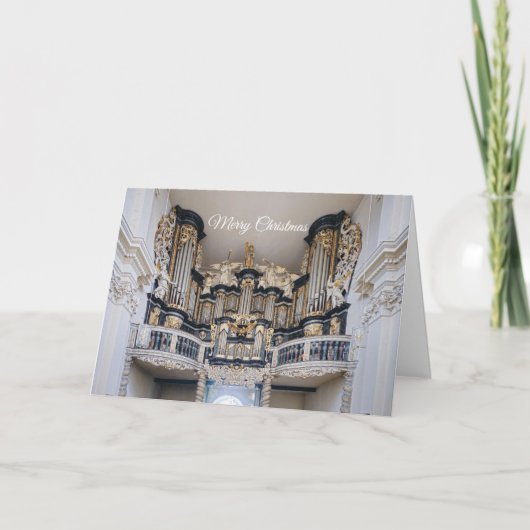 Christmas card of a baroque organ in Germany Dankeskarte (Vorderseite)