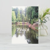 Christmas Card--Peace Feiertagskarte (Stehend Vorderseite)