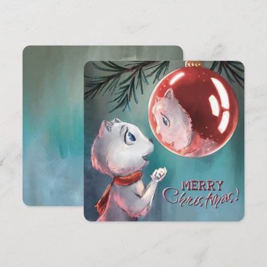 Christmas card - reflection - by Monika Marzec Mitteilungskarte (Vorne/Hinten)