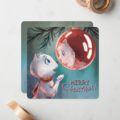 Christmas card - reflection - by Monika Marzec Mitteilungskarte (Vorderseite/Rückseite Beispiel)
