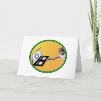 Christmas Card (Save vs. Delete Theme) Feiertagskarte