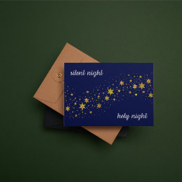 Christmas Card: Silent night, holy night Mitteilungskarte