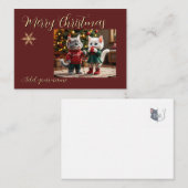  Christmas Card – Tom & Luna Holiday Lights Scene Mitteilungskarte (Vorne/Hinten)