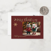  Christmas Card – Tom & Luna Holiday Lights Scene Mitteilungskarte (Vorderseite/Rückseite Beispiel)