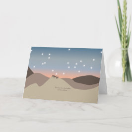 Christmas Card with Camels Feiertagskarte