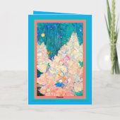 Christmas Card with Tree, Klimt style, Colorful . Karte (Rückseite)