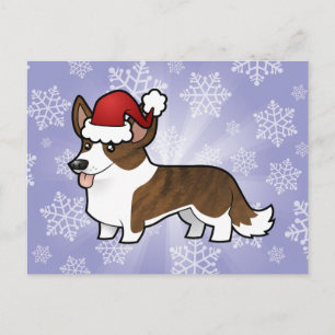 Christmas Cardigan Welsh Corgi Feiertagspostkarte