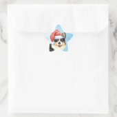 Christmas Cardigan Welsh Corgi Stern-Aufkleber (Tasche)