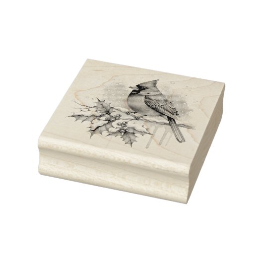 Christmas Cardinal Gummistempel (Stempel)