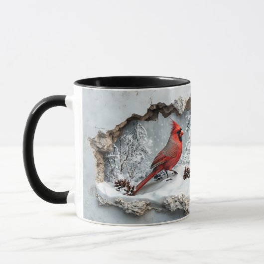 Christmas Cardinal Mug Tasse (Links)