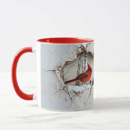 Christmas Cardinal Mug Tasse (Links)