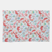 Christmas Cardinals Midcentury Modern Geschirrtuch (Horizontal)