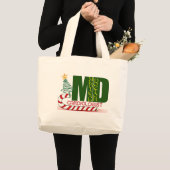 CHRISTMAS CARDIOLOGIST JUMBO STOFFBEUTEL (Vorderseite (Produkt))