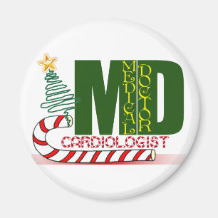 CHRISTMAS CARDIOLOGIST MAGNET