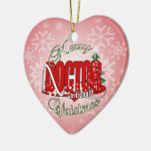 CHRISTMAS CARDIOLOGISTISCHER ARZT KERAMIK ORNAMENT (Links)