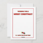 CHRISTMAS CARDS -1 FEIERTAGSKARTE (Rückseite)